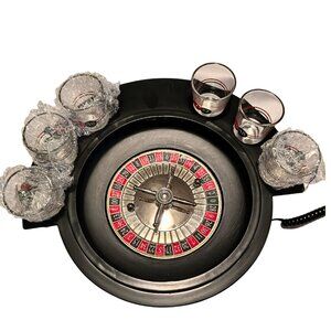 Roulette Drinking Game Set – Party Game with Shot Glasses & Metal Balls – Comple